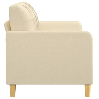 Sofá de 2 lugares tecido 140 cm cor creme