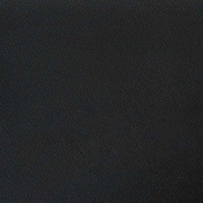 60 cm black artificial leather armchair