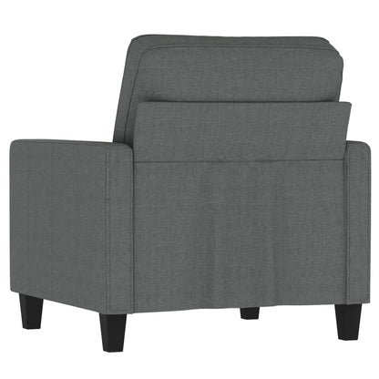 Poltrona 60 cm tecido cinzento-escuro