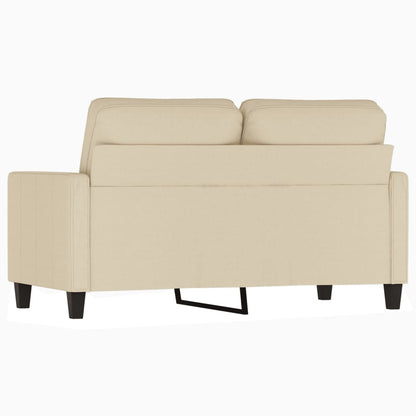 Sofá de 2 lugares tecido 120 cm cor creme
