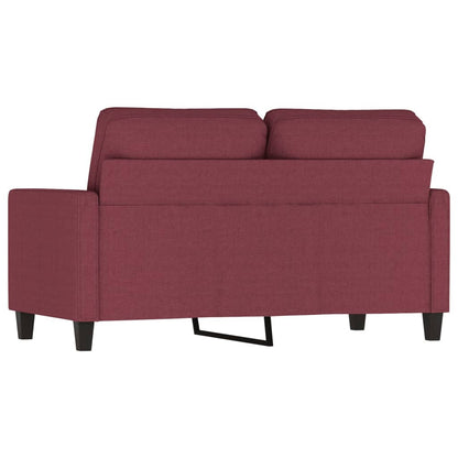 Sofá de 2 lugares tecido 120 cm vermelho tinto
