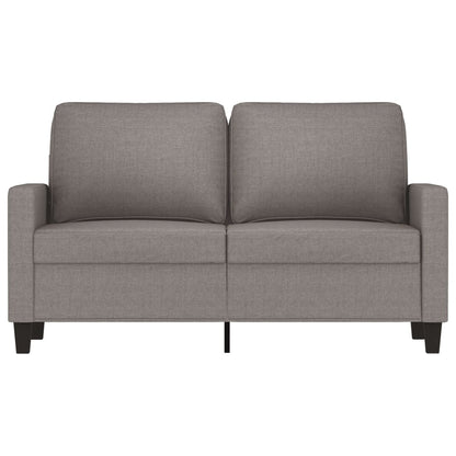 2-seater sofa in 120 cm grey-brown fabric