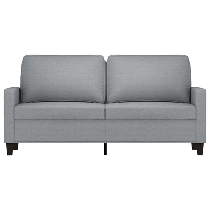 2-seater sofa in fabric 140 cm light grey