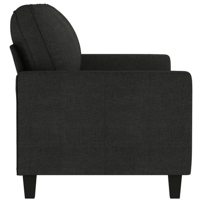 2-seater sofa in fabric, 140 cm, black