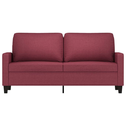 Sofá de 2 lugares tecido 140 cm vermelho tinto