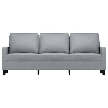 Sofá de 3 lugares 180 cm tecido cinza-claro