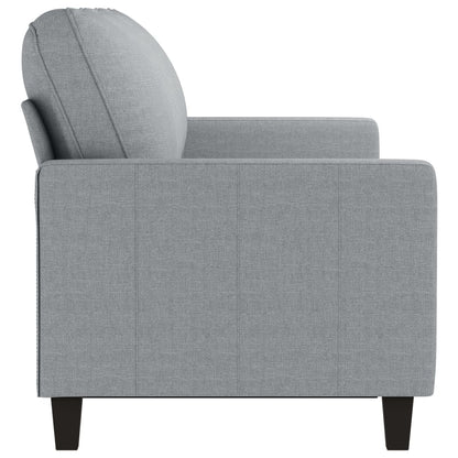Sofá de 3 lugares 180 cm tecido cinza-claro