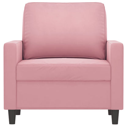 Poltrona 60 cm veludo rosa