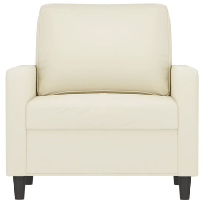 Poltrona 60 cm veludo cor creme