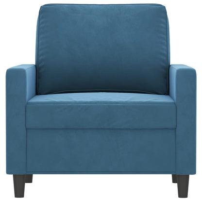 Poltrona 60 cm veludo azul