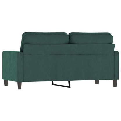 2-seater sofa 140 cm dark green velvet