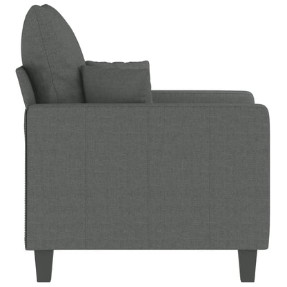 60 cm armchair in dark grey fabric