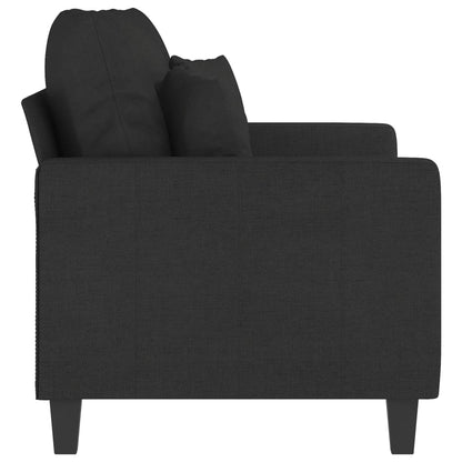 2-seater sofa in fabric, 120 cm, black