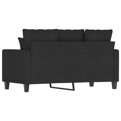 2-seater sofa in fabric, 120 cm, black