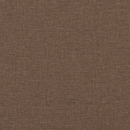 2-seater sofa in brown fabric 140 cm
