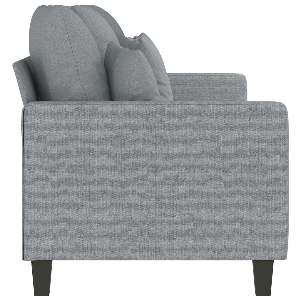 3-seater sofa 180 cm light grey fabric