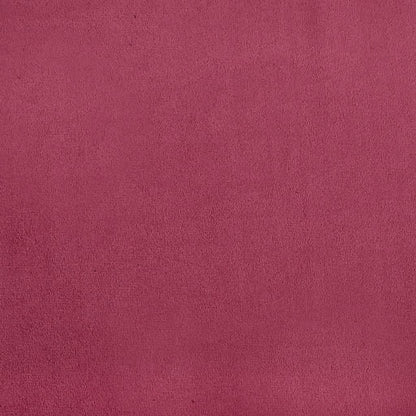 Sofá de 2 lugares veludo 140 cm vermelho tinto