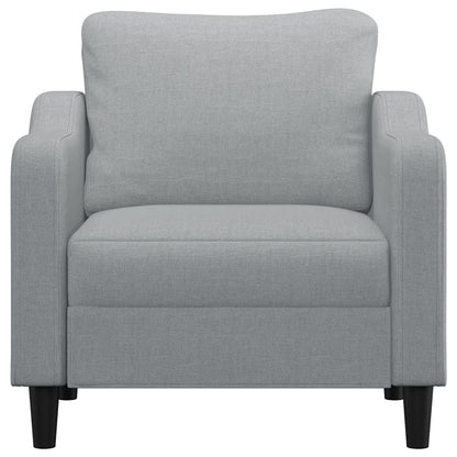 60 cm light grey fabric armchair