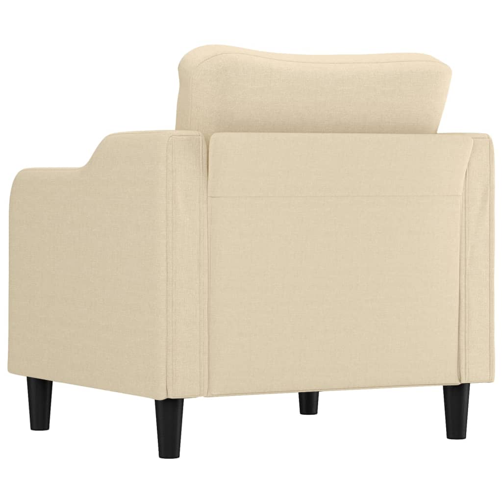 Poltrona 60 cm tecido cor creme