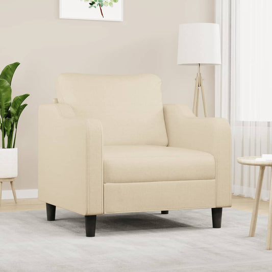 Poltrona 60 cm tecido cor creme