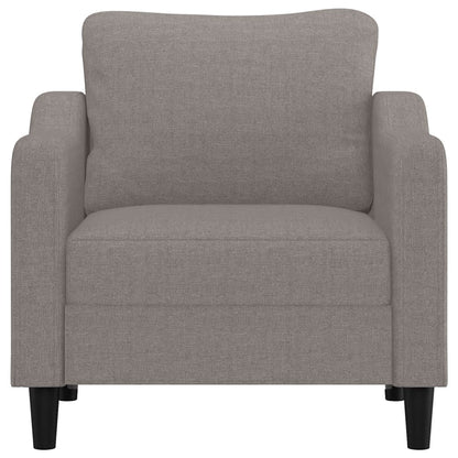 Poltrona tecido 60 cm cinzento-acastanhado
