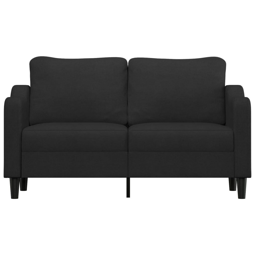2-seater sofa in fabric, 140 cm, black