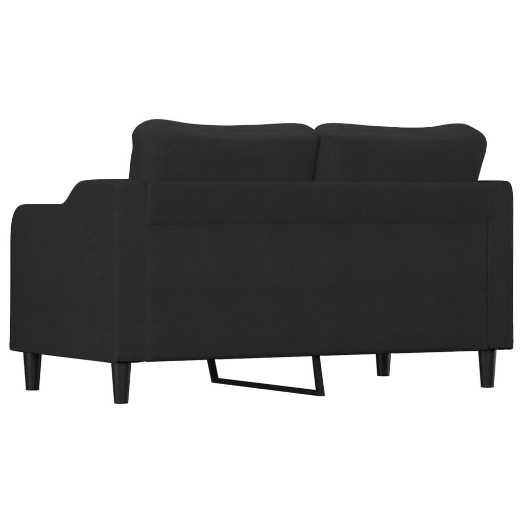 2-seater sofa in fabric, 140 cm, black