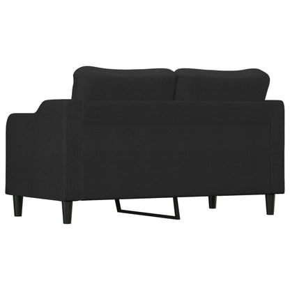 2-seater sofa in fabric, 140 cm, black