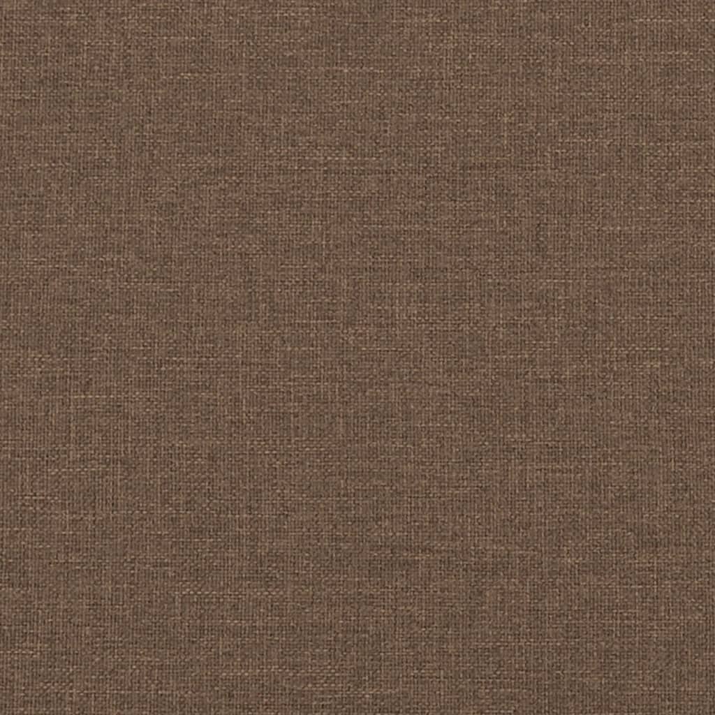 3-seater sofa in brown fabric 180 cm