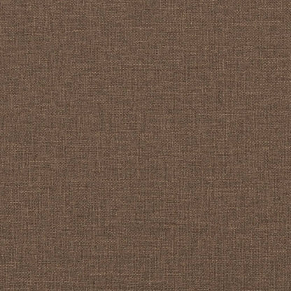 3-seater sofa in brown fabric 180 cm