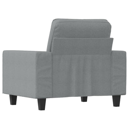 60 cm light grey fabric armchair