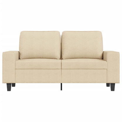 Sofá de 2 lugares tecido 120 cm cor creme