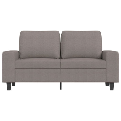 2-seater sofa in 120 cm grey-brown fabric