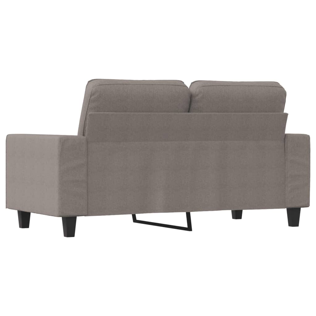 2-seater sofa in 120 cm grey-brown fabric