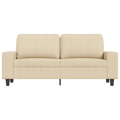 Sofá de 2 lugares tecido 140 cm cor creme