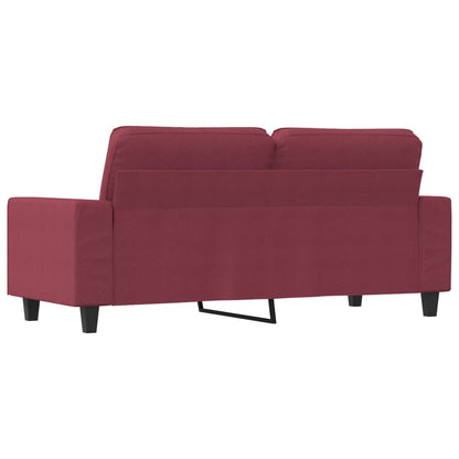 Sofá de 2 lugares tecido 140 cm vermelho tinto