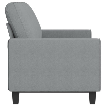 Sofá de 3 lugares 180 cm tecido cinza-claro
