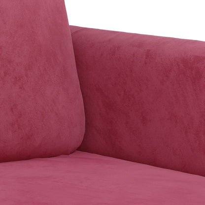 60 cm red velvet armchair