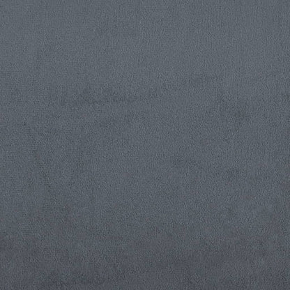 Sofá de 2 lugares 140 cm veludo cinza-escuro