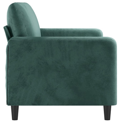 2-seater sofa 140 cm dark green velvet