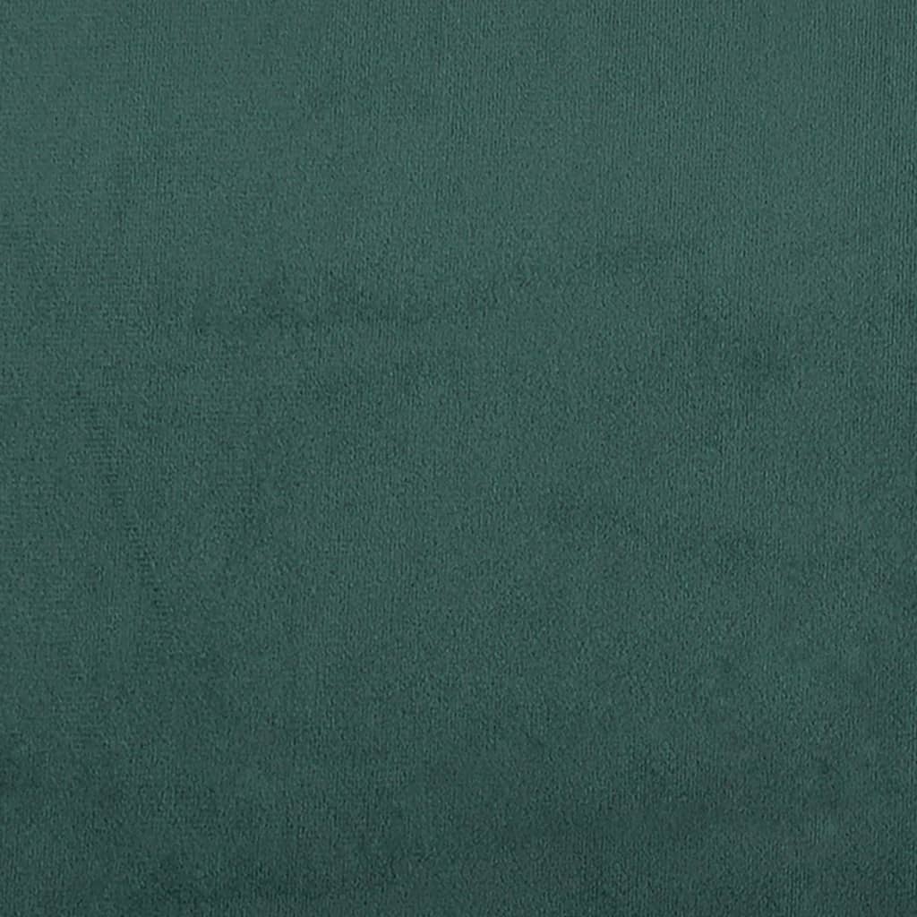 2-seater sofa 140 cm dark green velvet