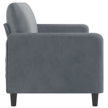 3-seater sofa 180 cm dark grey velvet