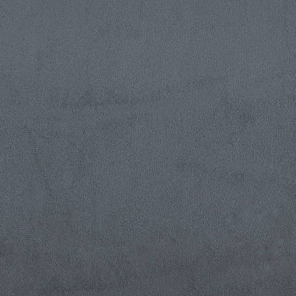 3-seater sofa 180 cm dark grey velvet