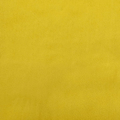 Sofá de 3 lugares 180 cm veludo amarelo