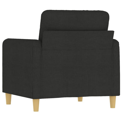 60 cm black fabric armchair