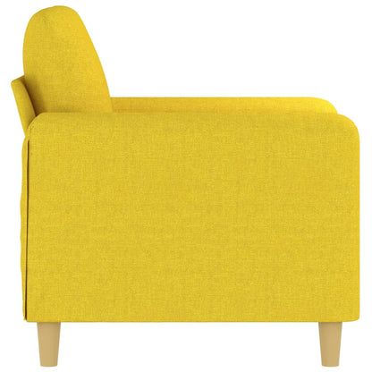 Poltrona 60 cm tecido amarelo-claro