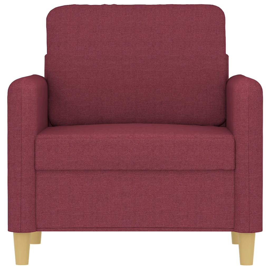 Poltrona 60 cm tecido vermelho tinto