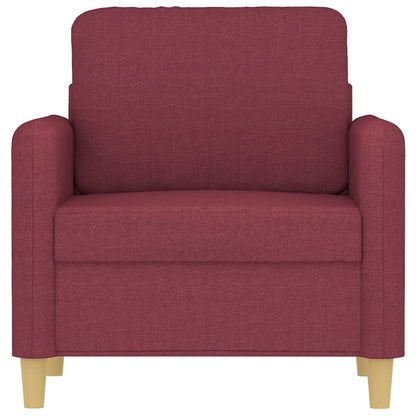 Poltrona 60 cm tecido vermelho tinto