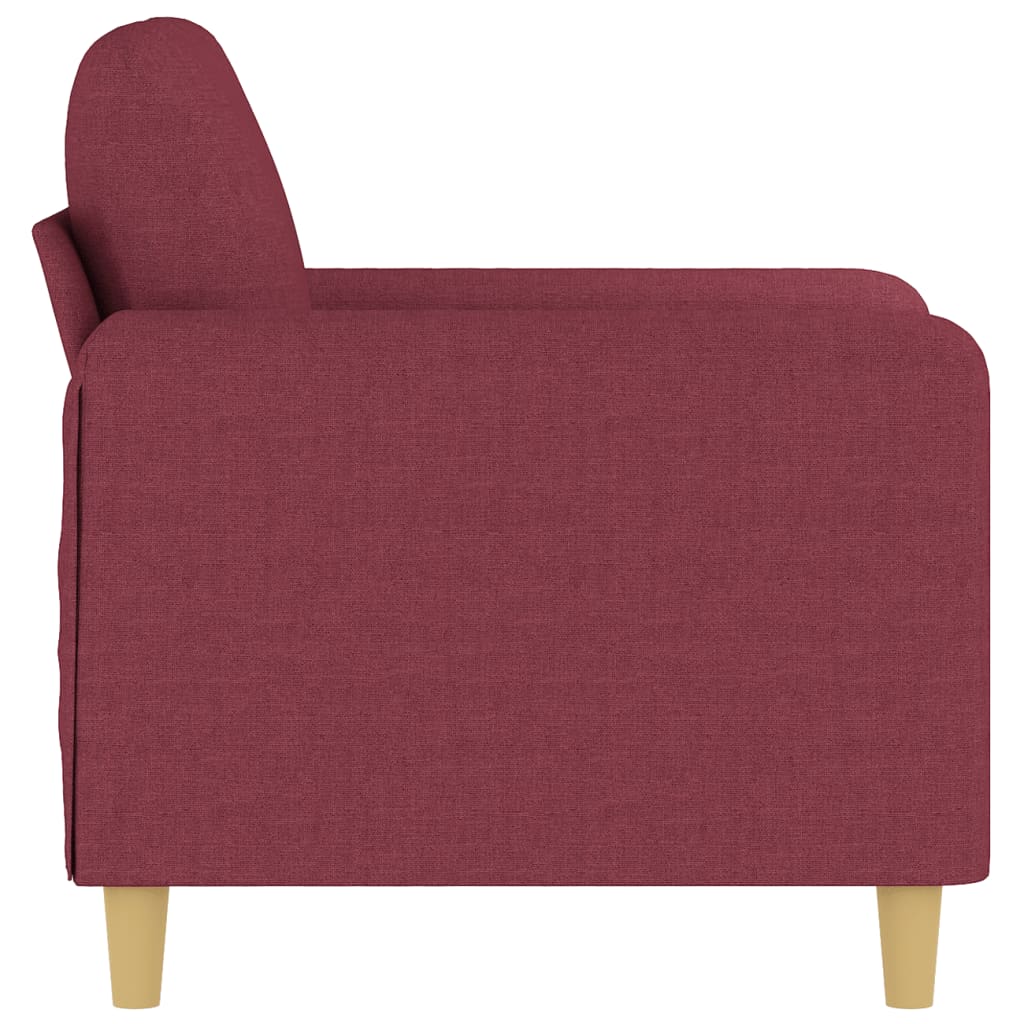 Poltrona 60 cm tecido vermelho tinto