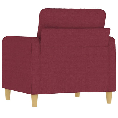 Poltrona 60 cm tecido vermelho tinto